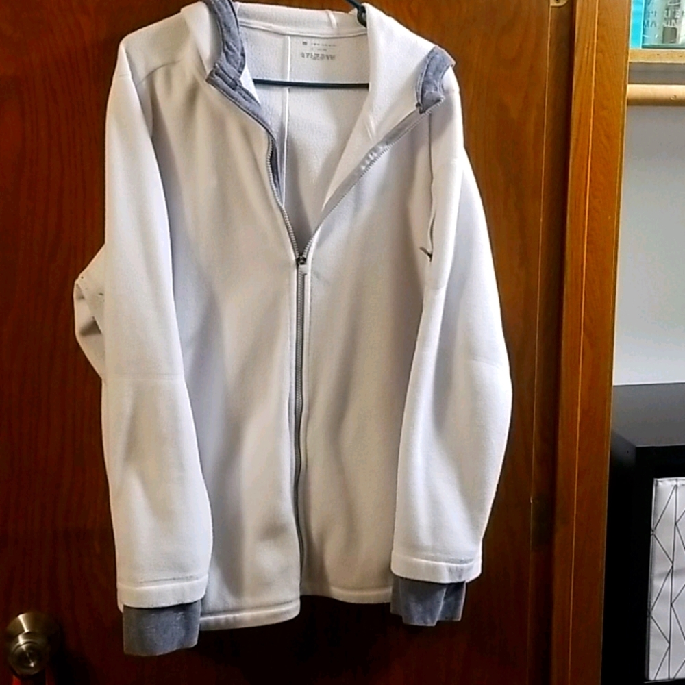 White and grey tek gear jacket